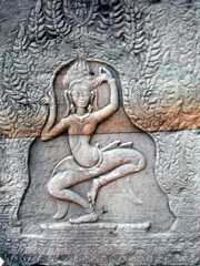 Banteay Kdeiのレリーフ