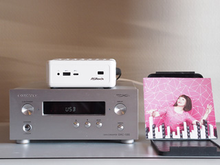 ASRock BeeBoxと、ONKYO DAC-1000
